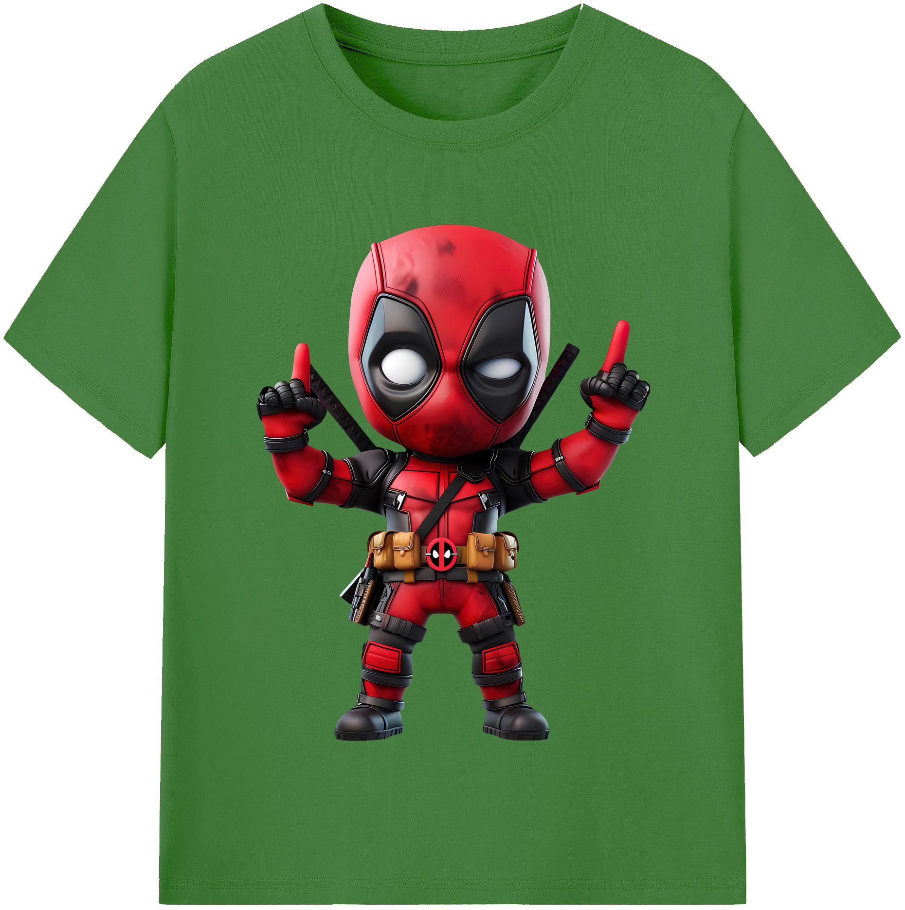 （画像用） Deadpool デッドプール レディースカジュアルプリントTシャツ（綿100％）